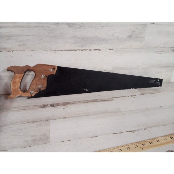 Hand Painted Winter Wonderland By Casey Handsaw Real Blade - Picture 8 of 15